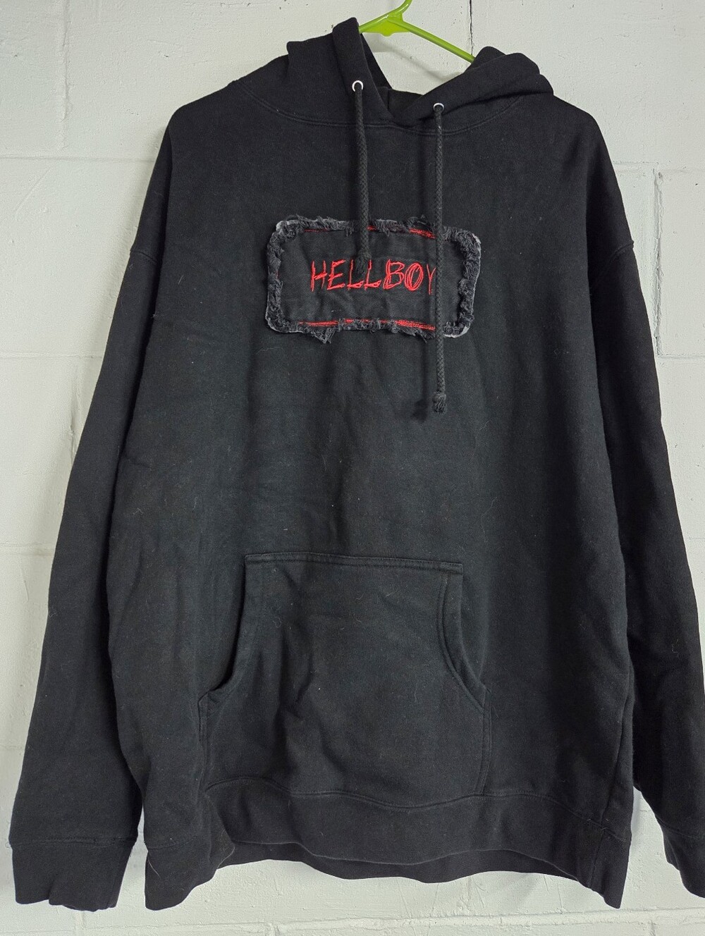 Black 'Hellboy' Graphic Pullover Hoodie